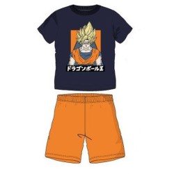 Pijama Corto Niño Azul Goku Super Saiyan Dragon Ball Z