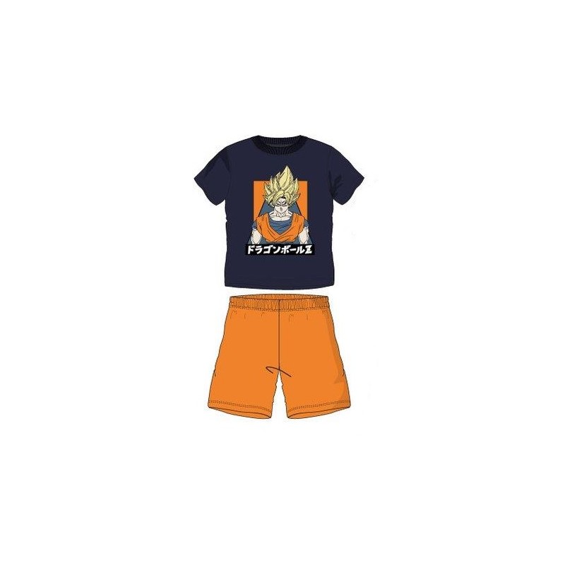 Pijama Corto Niño Azul Goku Super Saiyan Dragon Ball Z