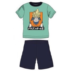 Pijama Corto Niño Verde Goku Super Saiyan Dragon Ball Z