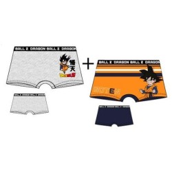 Pack 2 Boxer Niño Gris y Naranja Goten Dragon Ball Z