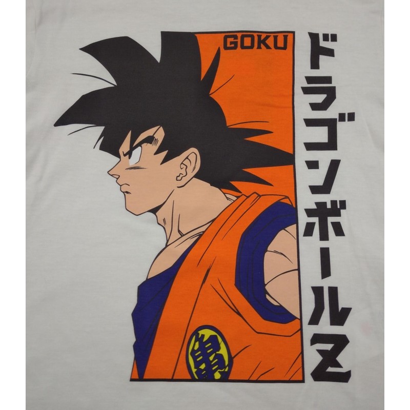 Camiseta ❤️ Blanca Goku Dragon Ball Z