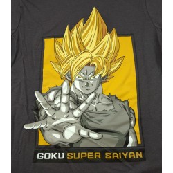 Camiseta Niño Gris Goku Super Saiyan Dragon Ball Z