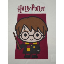 Camiseta Niño Blanca Harry Potter Chibi