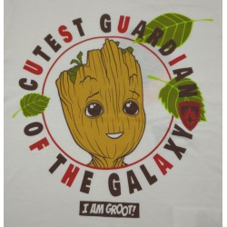 Camiseta Blanca Niño I Am Groot Marvel