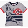Camiseta Niño Gris Cap. América Primer Vengador Marvel