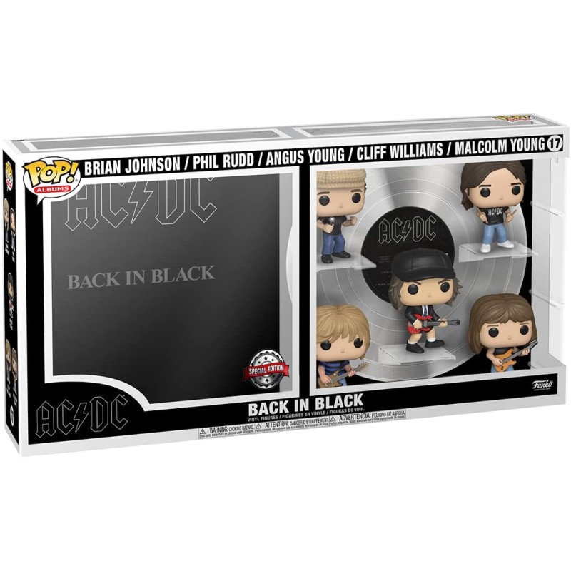 Figuras POP Albums Deluxe Back in Black AC/DC Rocks (Edición Especial)