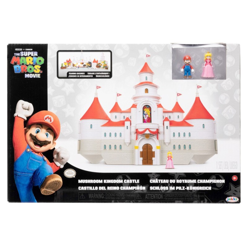 Playset Mini Deluxe Castillo del Reino Champiñón Super Mario Bros Movie Nintendo