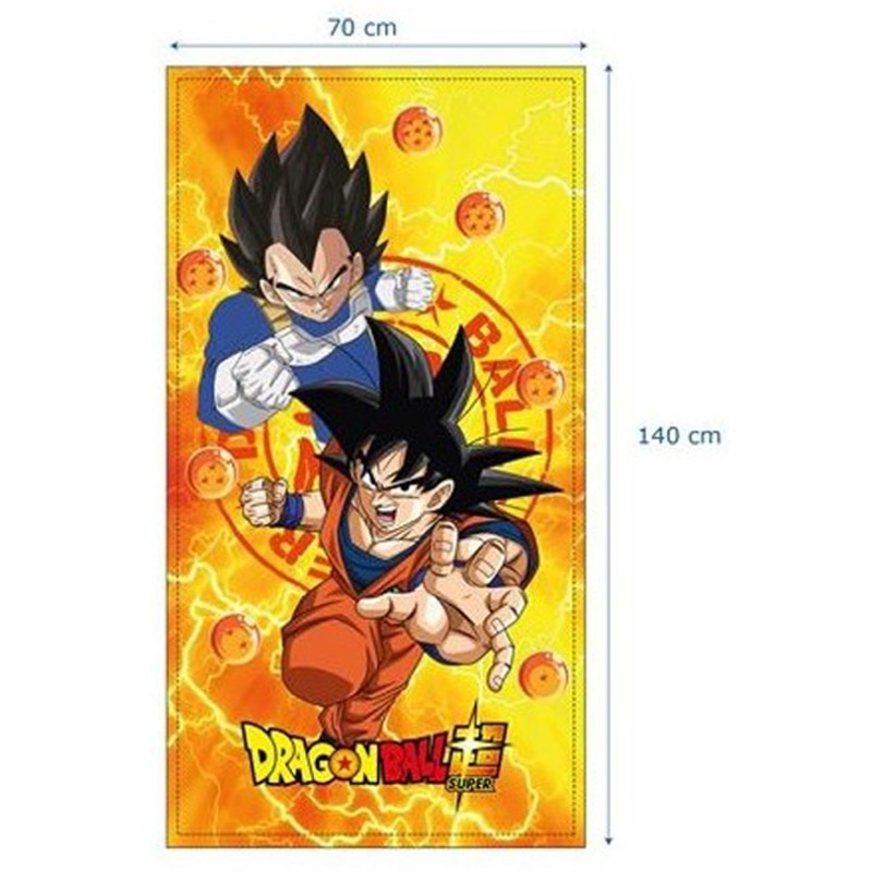 Toalla Playa Microfibra Goku y Vegeta Dragon Ball Super