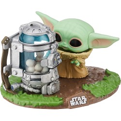 Figura POP Deluxe Baby Yoda con Frasco de Huevos The Mandalorian Star Wars