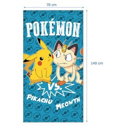 Toalla Playa Microfibra Pikachu vs Meowth Pokémon
