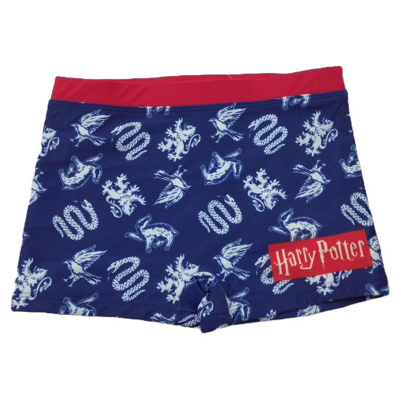 Boxer Baño Niño Azul y Rojo Harry Potter