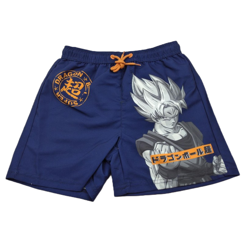 Pantalón Baño Niño Azul Goku Super Saiyan Dragon Ball Super