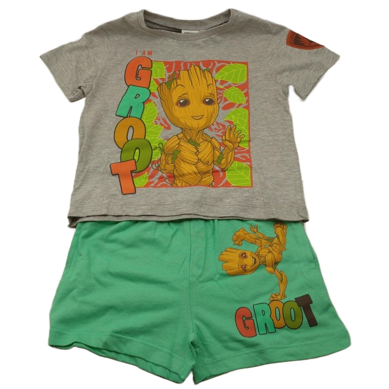 Conjunto Niño Gris I Am Groot Marvel