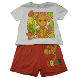 Conjunto Niño Blanco I Am Groot Marvel