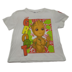 Conjunto Niño Blanco I Am Groot Marvel