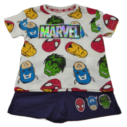 Conjunto Niño Blanco Avengers Marvel