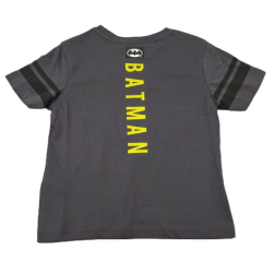 Camiseta Niño Gris Logo Batman DC