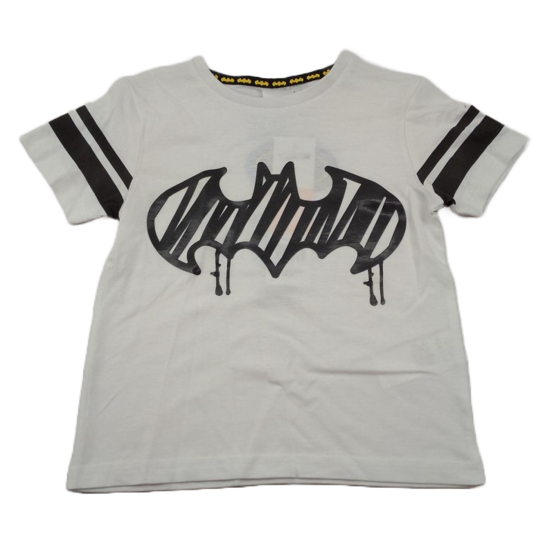 Camiseta Niño Blanca Logo Batman DC