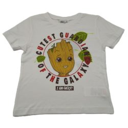 Camiseta Blanca Niño I Am Groot Marvel