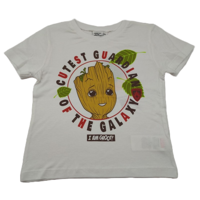 Camiseta Blanca Niño I Am Groot Marvel