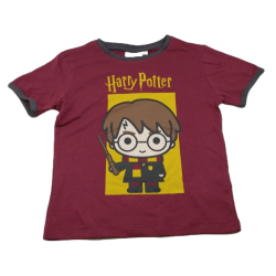 Camiseta Niño Burdeos Harry Potter Chibi