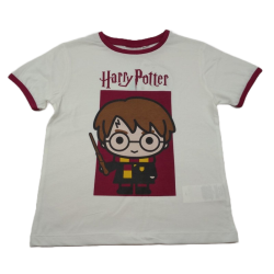 Camiseta Niño Blanca Harry Potter Chibi