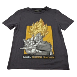 Camiseta Niño Gris Goku Super Saiyan Dragon Ball Z