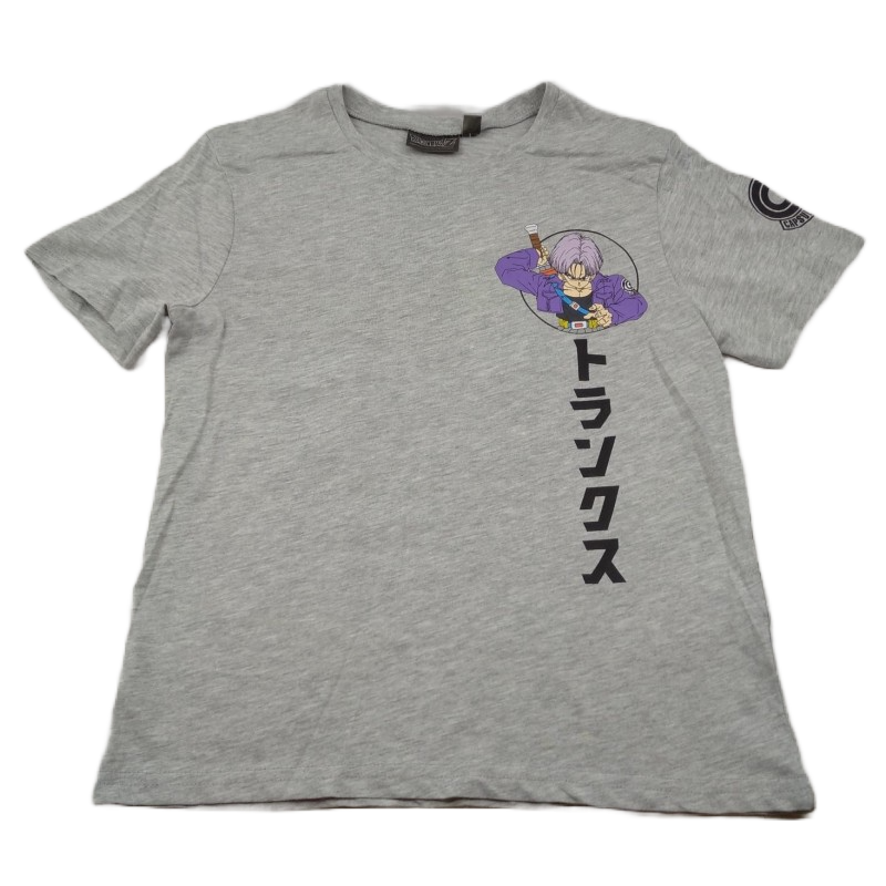Camiseta Niño Gris Trunks Dragon Ball Z