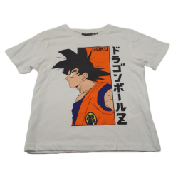 Camiseta Niño Blanca Goku Dragon Ball Z