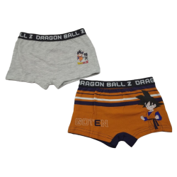 Pack 2 Boxer Niño Gris y Naranja Goten Dragon Ball Z