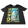 Camiseta Negra Sonic Japonés