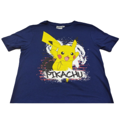 Camiseta Azul Oscura Pikachu Pokémon