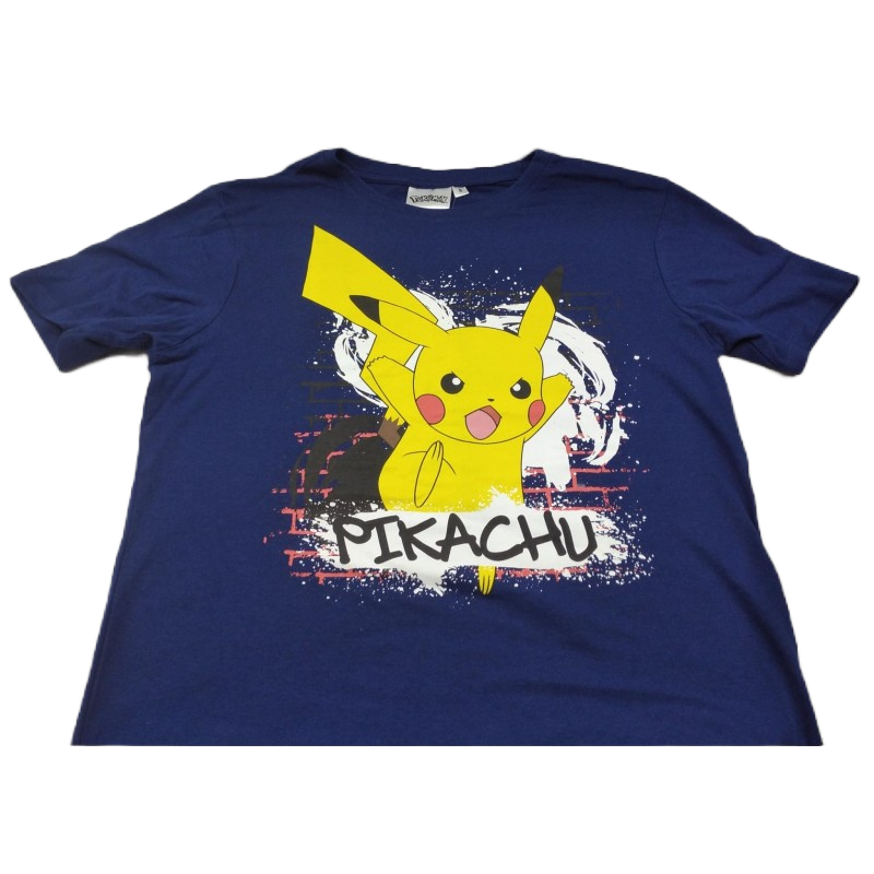 Camiseta Azul Oscura Pikachu Pokémon