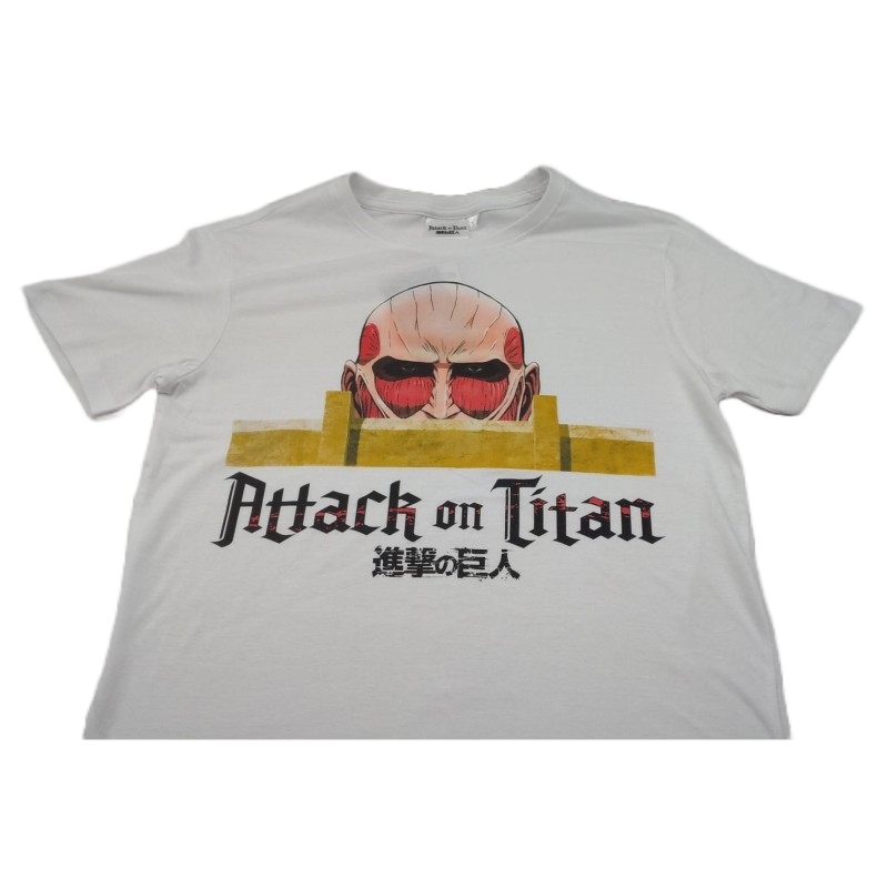 Camiseta Blanca Titan Ataque a los Titanes