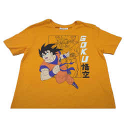 Camiseta Naranja Goku Luchando Dragon Ball Z