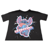 Camiseta Negra Stitch Extrovert Disney