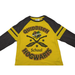 Camiseta Niño Manga Larga Amarilla Quidditch Harry Potter