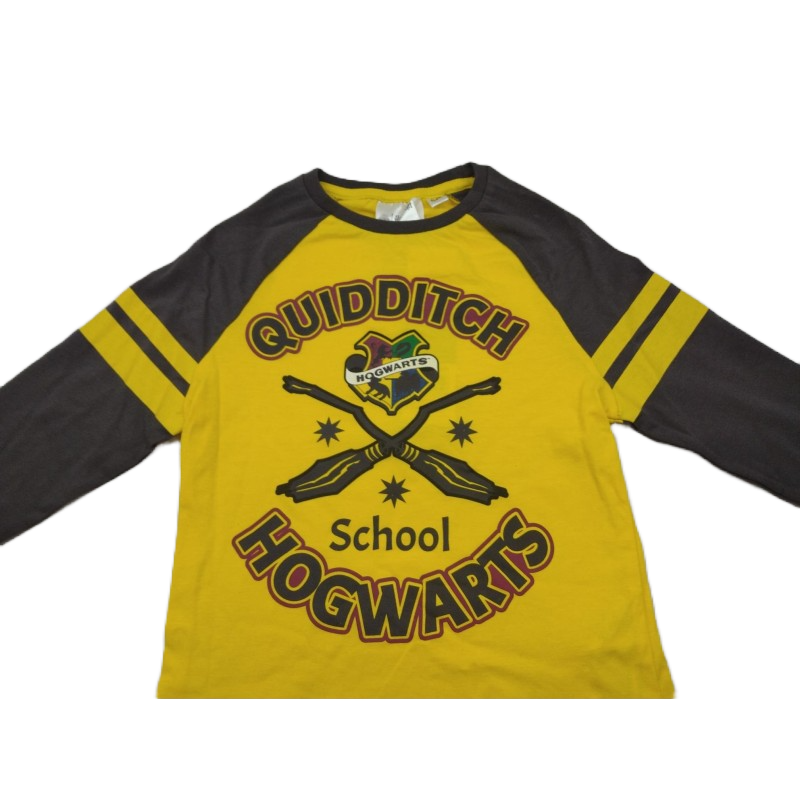 Camiseta Manga Larga Amarilla Quidditch Harry Potter