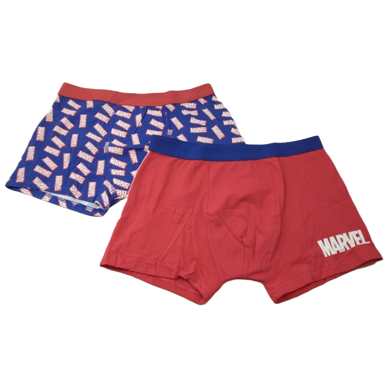 Pack 2 Boxers Azul y Rojo Marvel