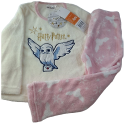 Pijama Niña Coralina Blanco y Rosa Harry Potter