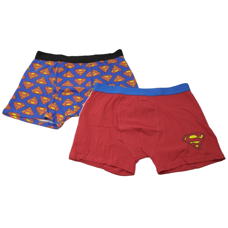 Pack 2 Boxers Rojo y Azul Superman DC