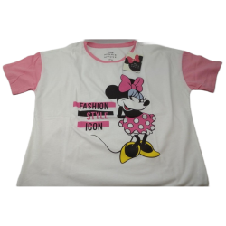 Camiseta Blanca Minnie Mouse Disney