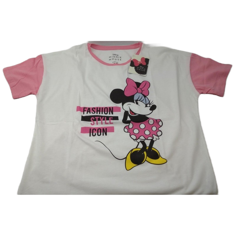 Camiseta Blanca Minnie Mouse Disney