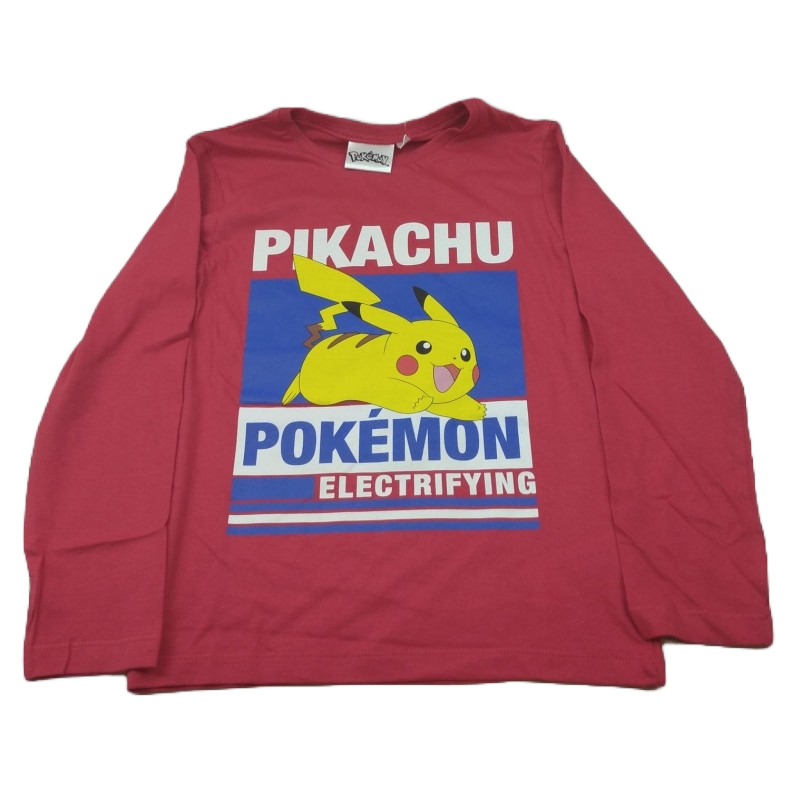 Camiseta Niño Manga Larga Pikachu Pokémon Electrifying