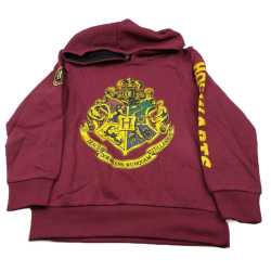 Sudadera Capucha Niño Roja Hogwarts Harry Potter