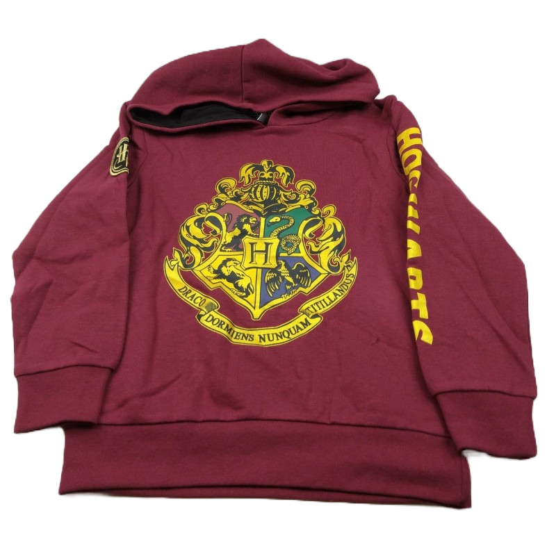 Sudadera Capucha Niño Roja Hogwarts Harry Potter