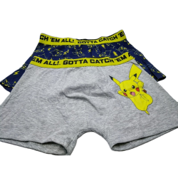 Pack 2 Boxers Azul y Gris Pokemon