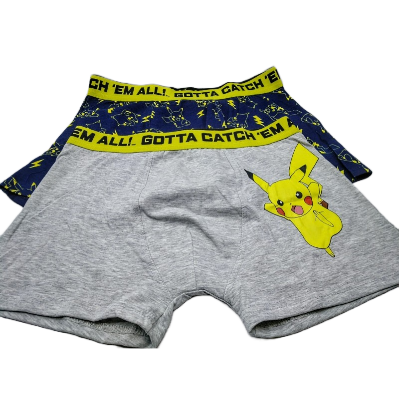 Pack 2 Boxers Pikachu Pokemon