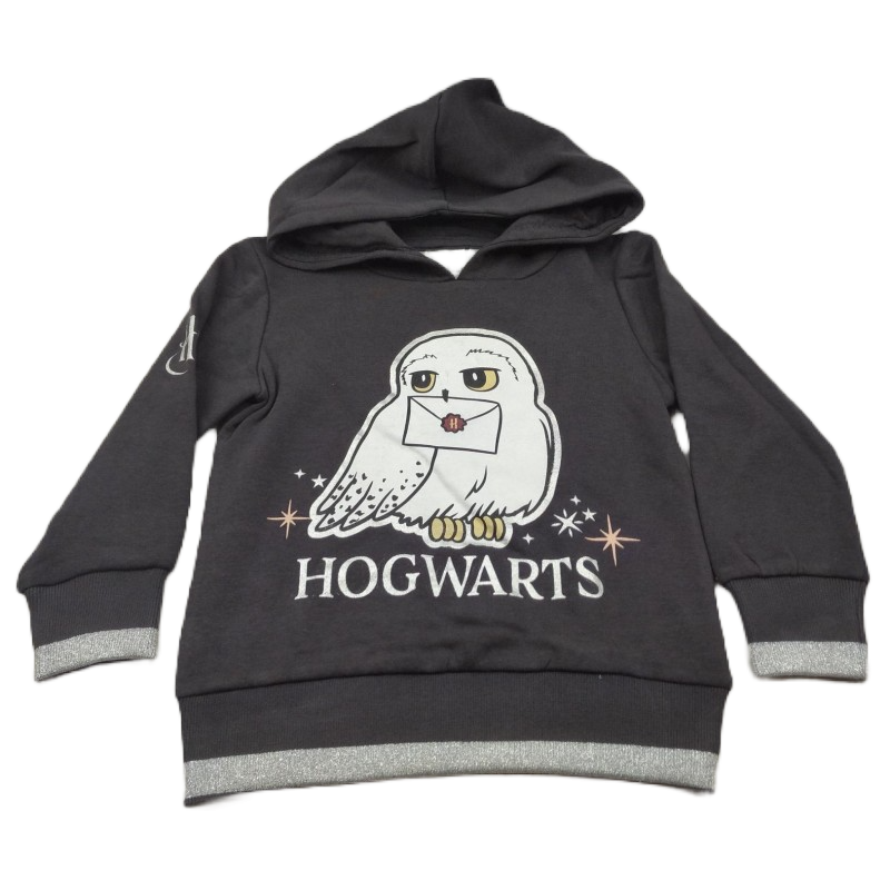 Sudadera Niña Gris Hogwarts Harry Potter