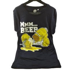 Pijama Manga Corta Homer Beer Los Simpsons